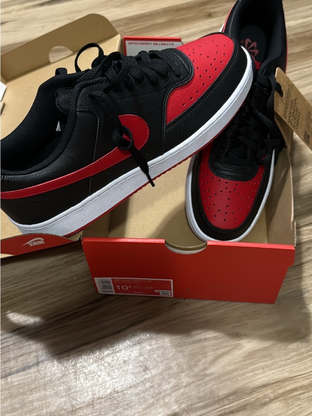 Nike Court Vision Low Next Nature 'Bred' sneakers Men’s 10 1/2